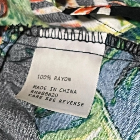 RACHEL Rachel Roy Tropical Floral Mini Ruffle Tiered Skirt Woman’s M - Picture 8 of 8